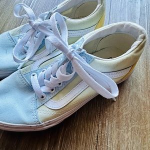 Vans Canvas Sneakers- size 1 Girls (pastel)